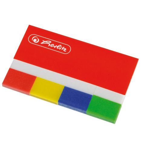 Zakładki indeksujące Herlitz 20x50mm, 160szt transparentne